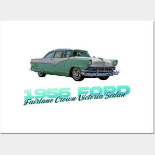 1956 Ford Fairlane Crown Victoria Sedan Posters and Art